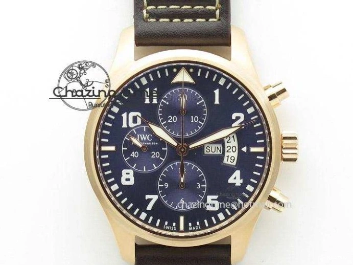 MIROTIME 0318 TimelessDesign Big Pilot Real PR IW500906 ZF 1:1 Best Edition Silver Dial On Black Leather Strap A 7285